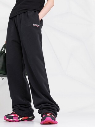 Balenciaga Political Campaign embroidered track pants